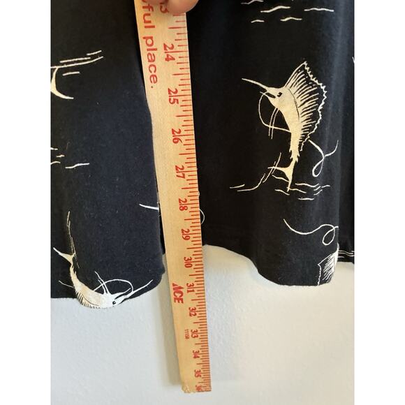 VTG 90s Polo Ralph Lauren Sailfish Shirt Mens 2XL Marlin Graphic Print Fish Polo - Picture 8 of 10